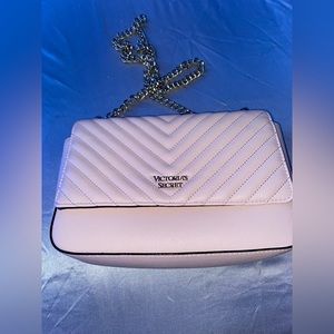 Victoria’s Secret Light Pink Leather Crossbody Bag